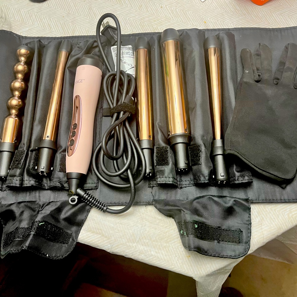 Lange 5 piece curling set